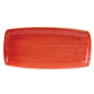 Piatto Ch Stone Rettangolare Rosso cm 29.5X15