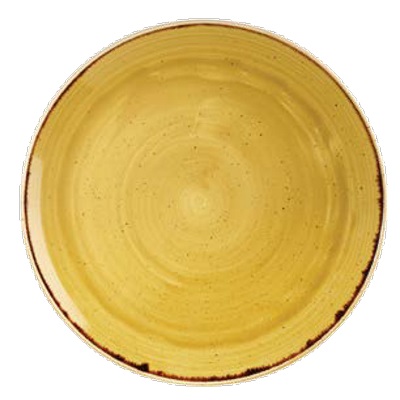 Piatto Ch Stone Piano Senape cm 32,4