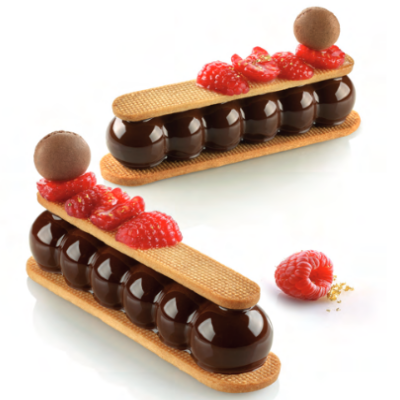 Stampo Silicone Truffle Eclair 75 + Cutter mm 130X31 h 27