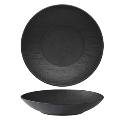 Piatto Erosion Gourmet cm 27 Nero - CRC Group