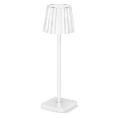 K-Light Lampada da Tavolo Led Bianco cm 10 h 38
