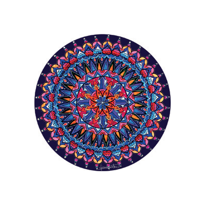 Piatto Segnaposto Melamina Blu Mandala