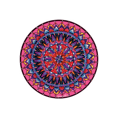 Piatto Segnaposto Melamina Magenta Mandala