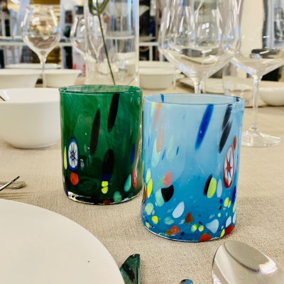 Bicchiere colorato Goti cl 28 Confezione da 06 pz misti - CRC Group